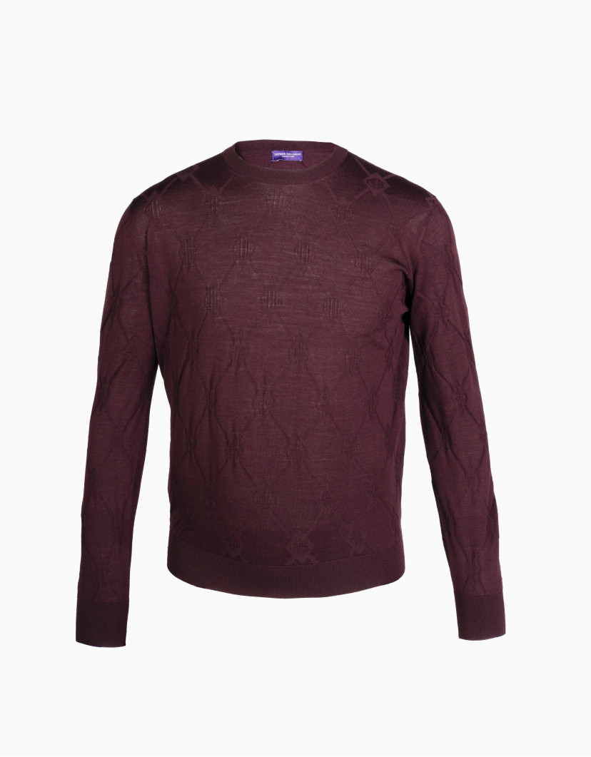 Patrick Hellmann Collection Bordo Logo Pullover Round-Neck image